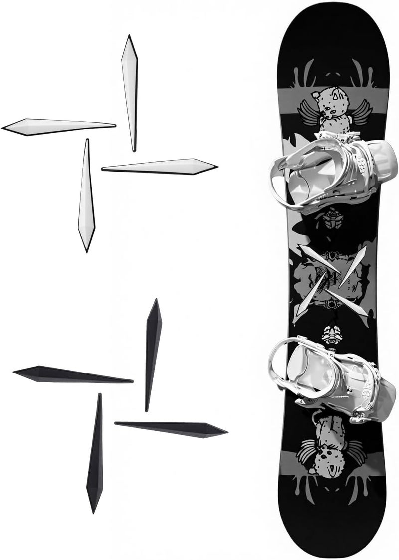 NOKOGMT Snowboard Stomp Pad 8PCS - Cool Snowboard Grip Pads for Boots - Non-Slip Snowboard Foot Pad for Traction & Control - Clear Men’s Snowboard Stomp Pad for Beginners - Stomp Pads for Snowboard - Image 1